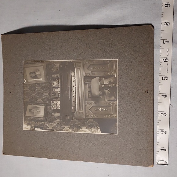 Antique Cabinet Card Photos of Living SittRoom of Home 1800s Burlington Vermont - Picture 9 of 12